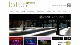 What Lotusevents.org.uk website looked like in 2020 (3 years ago)