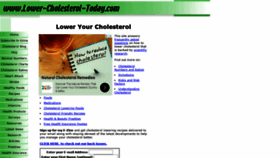 What Lower-cholesterol-today.com website looked like in 2020 (3 years ago)