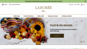 What Laduree.co.uk website looked like in 2020 (4 years ago)