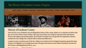 What Loudounhistory.org website looked like in 2020 (3 years ago)
