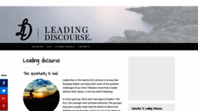What Leadingdiscourse.com website looked like in 2020 (3 years ago)