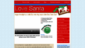 What Lovesanta.com.au website looked like in 2020 (3 years ago)