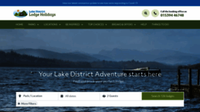 What Lakedistrictlodgeholidays.co.uk website looked like in 2020 (3 years ago)