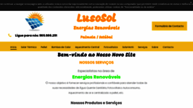 What Lusosol.com website looked like in 2020 (3 years ago)