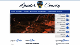 What Landercountynv.org website looked like in 2020 (3 years ago)