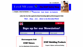 What Lessemf.com website looked like in 2020 (3 years ago)