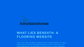 What Lumsdainehouse.com website looked like in 2020 (3 years ago)
