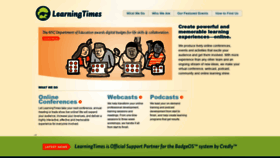 What Learningtimes.com website looked like in 2020 (3 years ago)