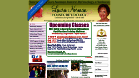 What Lauranorman.com website looked like in 2020 (3 years ago)