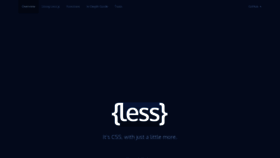 What Lesscss.org website looked like in 2020 (3 years ago)