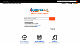 What Lacuerda.net website looked like in 2020 (3 years ago)