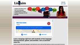 What Linguim.com website looked like in 2020 (3 years ago)
