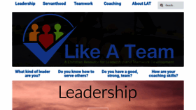 What Likeateam.com website looked like in 2020 (3 years ago)