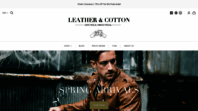 What Leatherandcotton.com website looked like in 2020 (3 years ago)