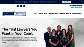 What Lawbowling.com website looked like in 2020 (5 years ago)