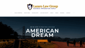 What Lazarolaw.com website looked like in 2020 (3 years ago)
