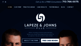 What Lapezejohns.com website looked like in 2020 (3 years ago)