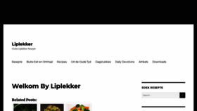 What Liplekker.co.za website looked like in 2020 (3 years ago)