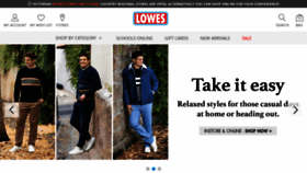 What Lowes.com.au website looked like in 2020 (3 years ago)