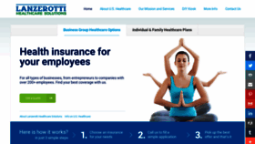 What Lanzerottihealthcaresolutions.com website looked like in 2020 (3 years ago)