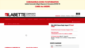 What Labette.edu website looked like in 2020 (3 years ago)
