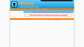 What Live4cup.com website looked like in 2020 (3 years ago)