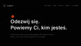 What Logios.pl website looked like in 2020 (3 years ago)