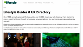 What Lifestyle.co.uk website looked like in 2020 (3 years ago)