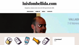 What Luisfombellida.com website looked like in 2020 (3 years ago)