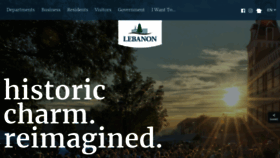 What Lebanonohio.gov website looked like in 2020 (3 years ago)