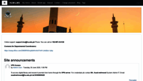 What Lms.hu.edu.pk website looked like in 2020 (3 years ago)