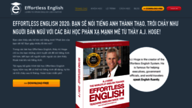 What Learningeffortlessenglish.com website looked like in 2020 (3 years ago)