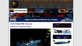 What Largescaleplanes.com website looked like in 2020 (3 years ago)
