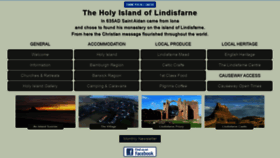 What Lindisfarne.org.uk website looked like in 2020 (3 years ago)