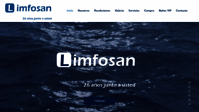 What Limfosan.cl website looked like in 2020 (3 years ago)