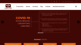 What Labinmed.com.br website looked like in 2020 (3 years ago)