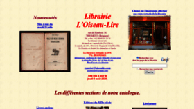 What Loiseaulire.com website looked like in 2020 (3 years ago)