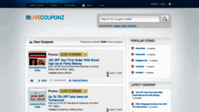 What Livecouponz.com website looked like in 2020 (3 years ago)