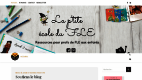 What Laptiteecoledufle.com website looked like in 2020 (3 years ago)