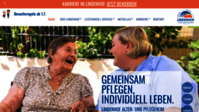 What Lindenhof-gmbh.de website looked like in 2020 (3 years ago)