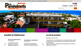 What Lesperseverants.fr website looked like in 2020 (3 years ago)