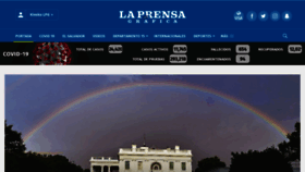 What Laprensagrafica.com website looked like in 2020 (3 years ago)