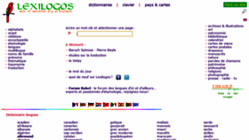 What Lexilogos.com website looked like in 2020 (3 years ago)