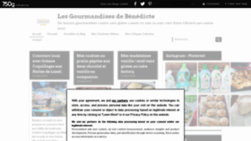What Lesgourmandisesdebenedicte.com website looked like in 2020 (3 years ago)