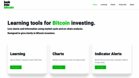 What Lookintobitcoin.com website looked like in 2020 (3 years ago)