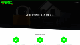 What Locksmithnearme24h.com website looked like in 2020 (3 years ago)
