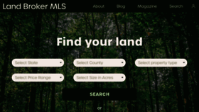 What Landbrokermls.com website looked like in 2020 (3 years ago)