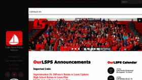 What Lakeshoreschools.org website looked like in 2020 (3 years ago)