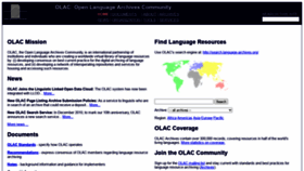 What Language-archives.org website looked like in 2020 (4 years ago)