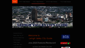 What Lehighvalleycityguide.com website looked like in 2020 (3 years ago)